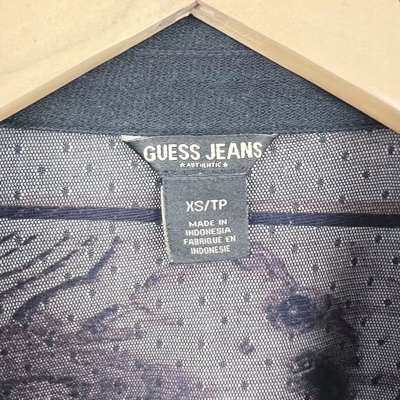 GUESS JEANS Vintage Polka Dot Frilly Blouse Size XS - Picture 6 of 6